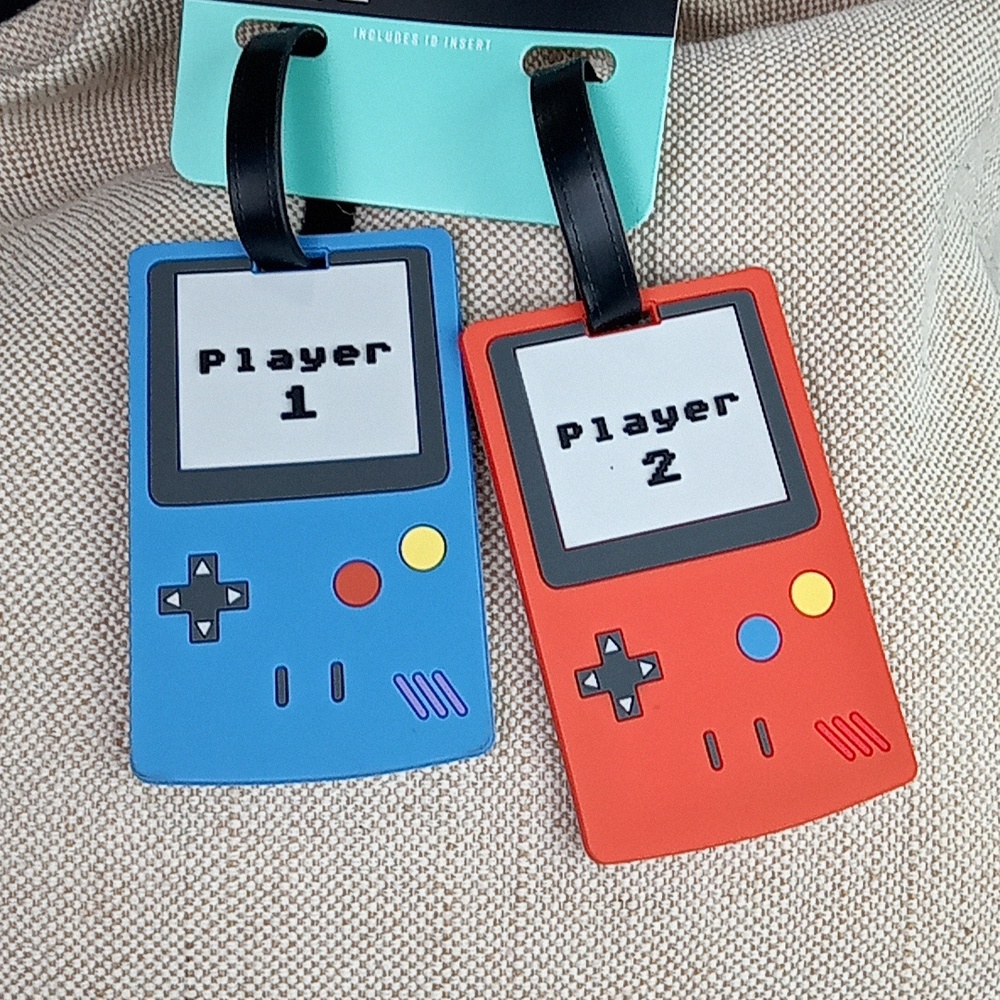 Game boy inspired luggage tags
